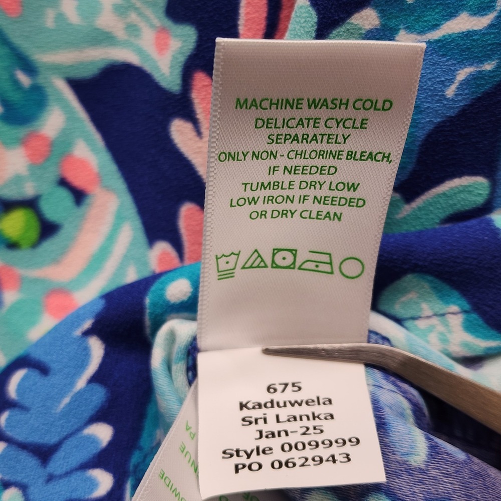 NWT Lilly Pulitzer Zoya Ruffle Sea Turtle Print Skort Romper Resort Size 8 - Picture 9 of 11